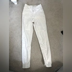 white american eagle high rise jeggings